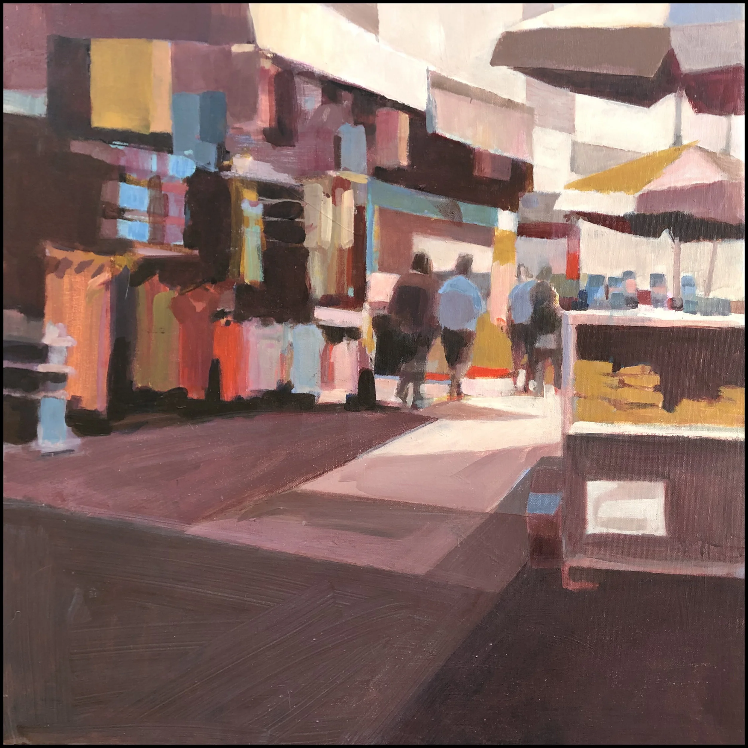 Canal Street Stroll 24x24 Acrylic