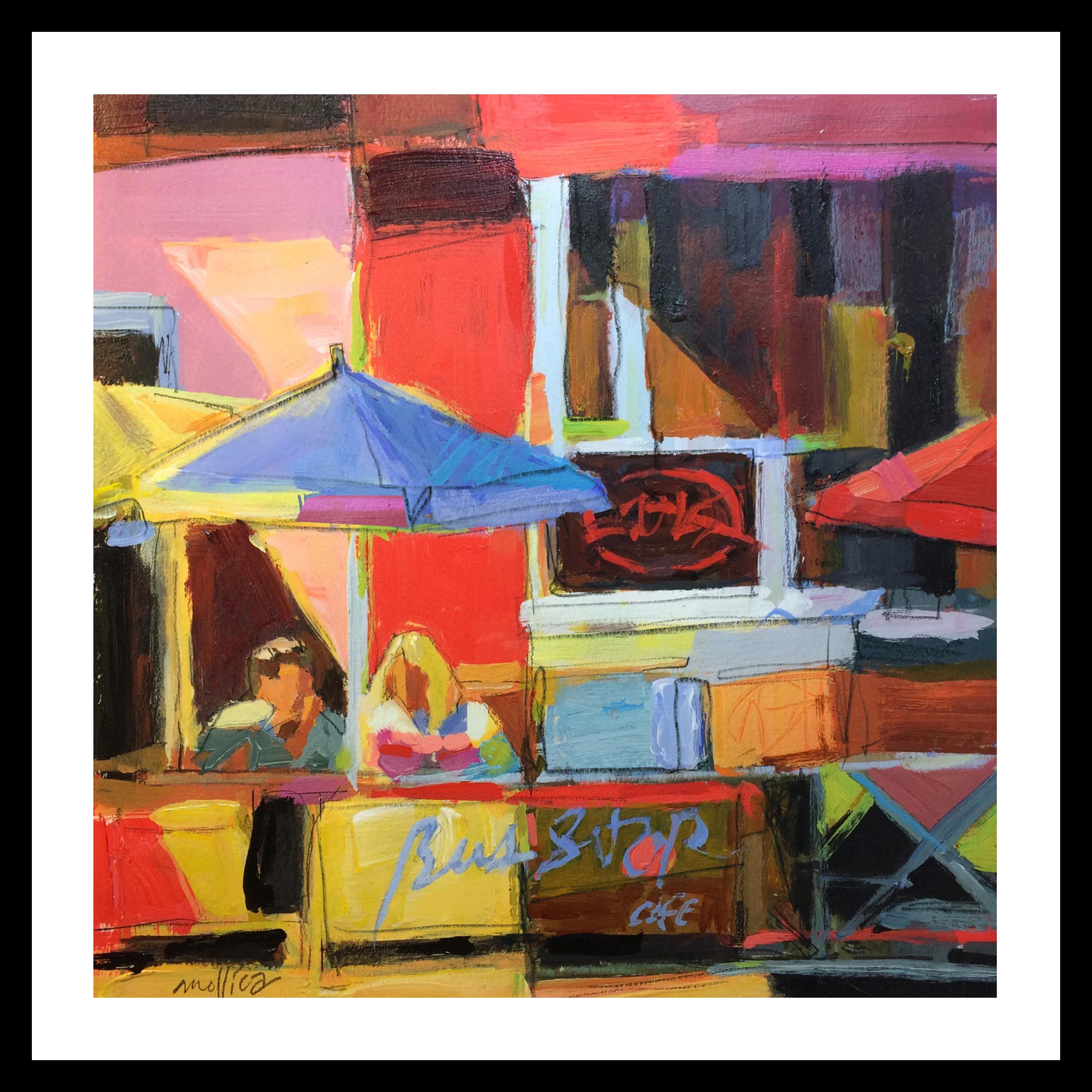 Bus Stop Cafe Too 10x10 Acrylic