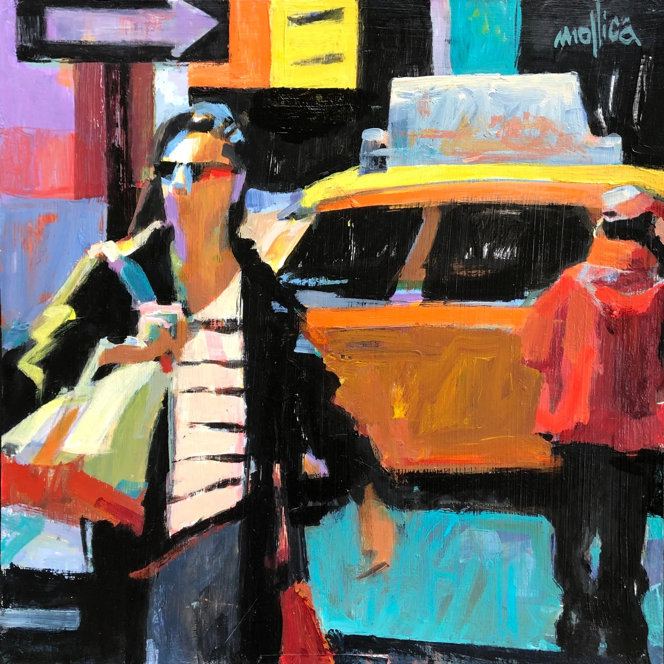 In Passing 12x12 Acrylic