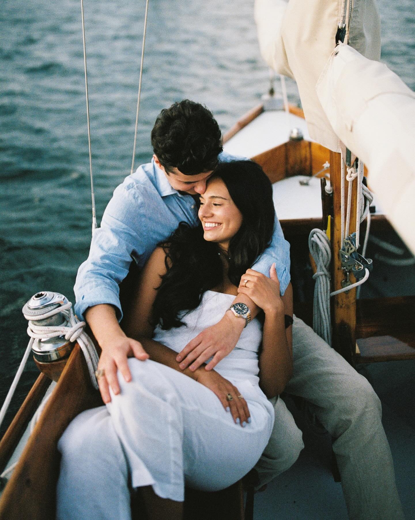 C&amp;Z looking mighty cute on a sailboat 🫶🏼