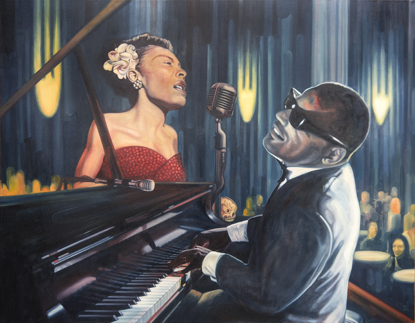  Bille Holiday &amp; Ray Charles &nbsp;/ Private commission 