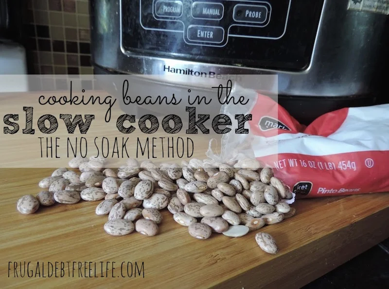 Cooking beans in the slow cooker without soaking the no soak method