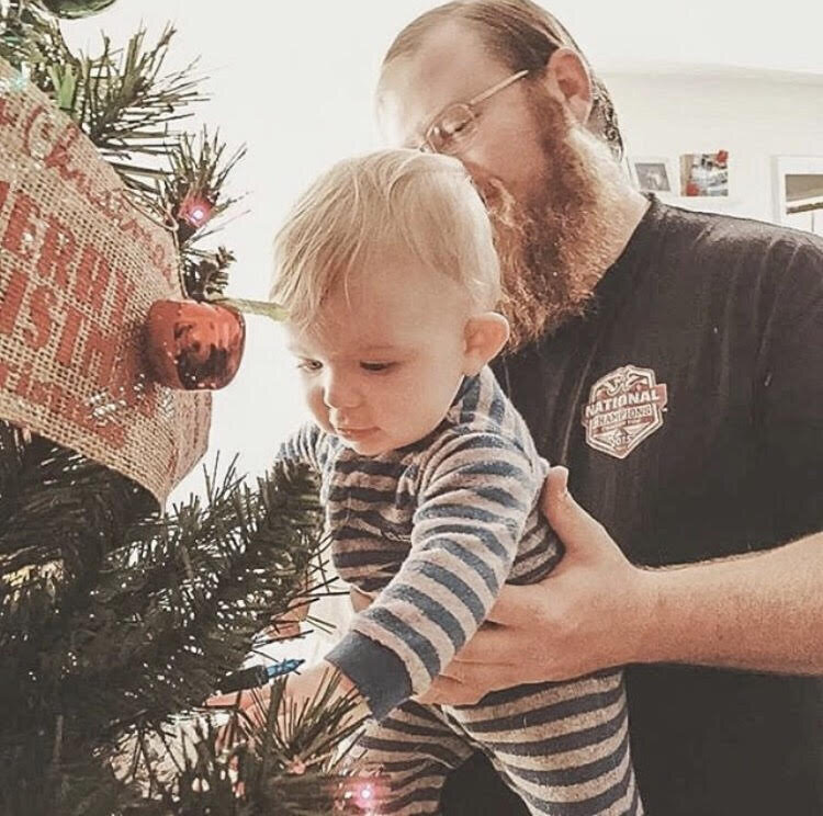 family tradition decorating tree