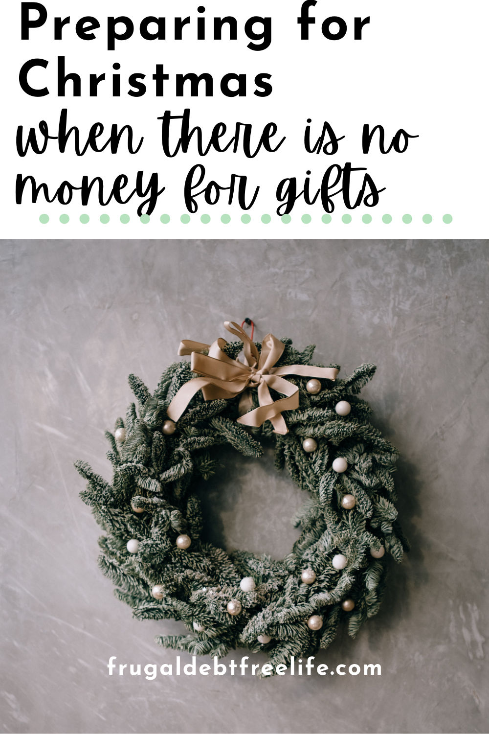 Preparing for Christmas when there is no money for gifts