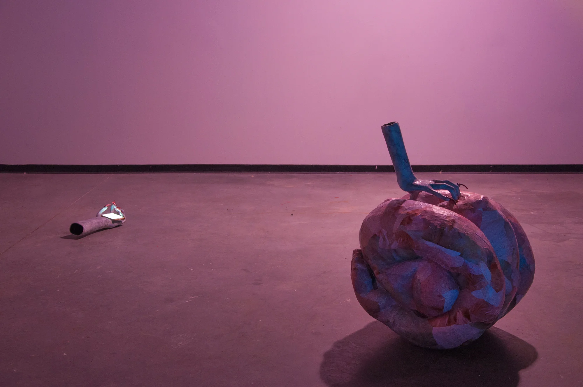 Untitled, 2017 (left) , The New White Meat, 2017 (right)
