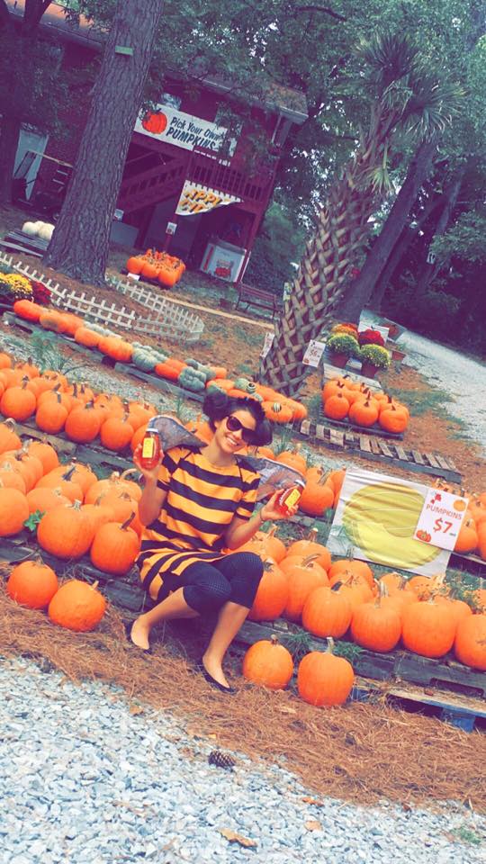 Choose any of our larger pumpkins & Grab some Local Honey while you're at it !