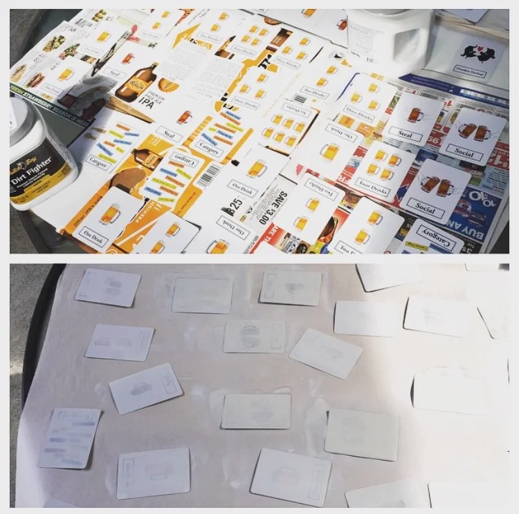 Old: Playing cards. New: Workout cards.