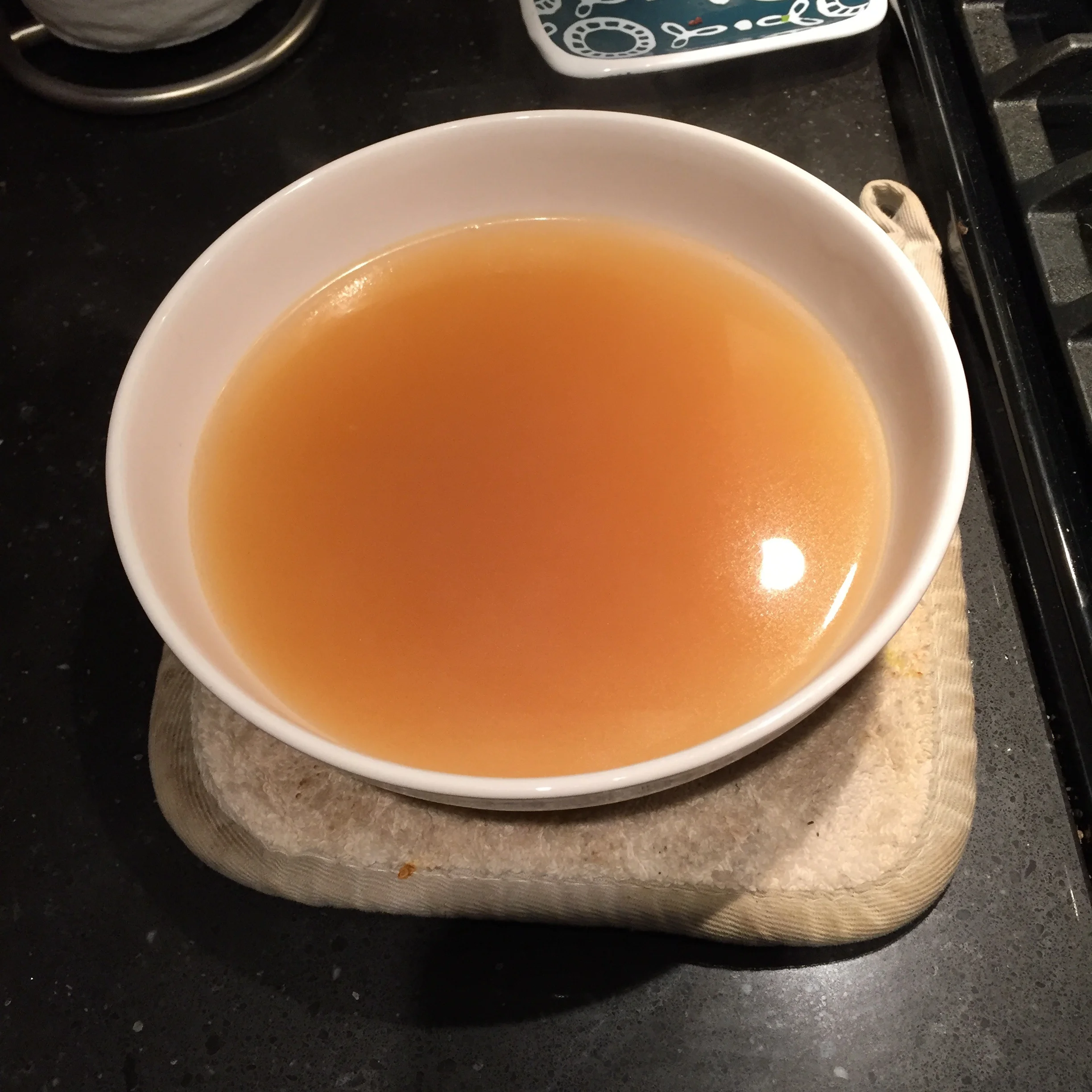 Homemade vegetable stock
