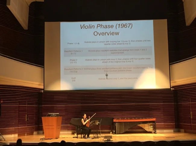 The old standby returns! Patti Kilroy gave a GREAT talk on using Ableton to execute this piece.