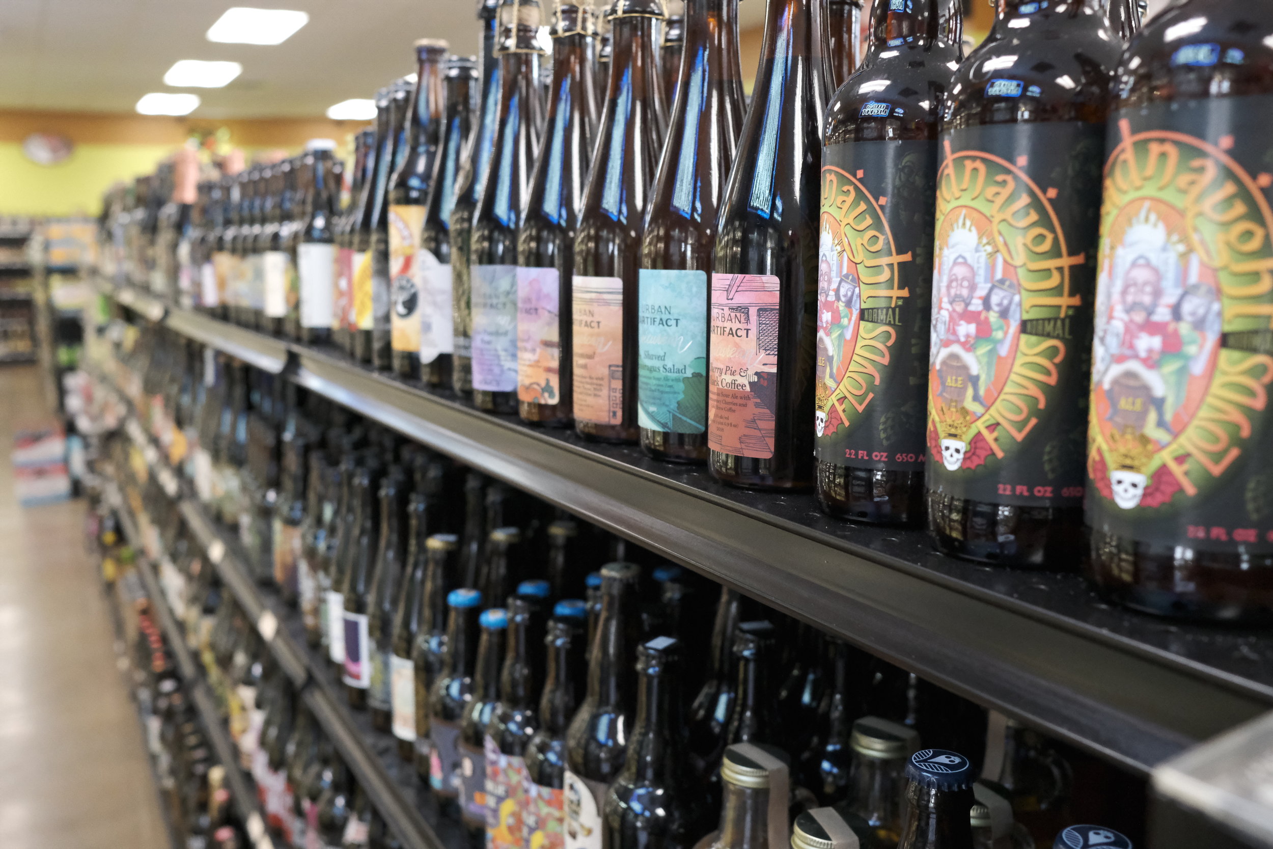  We carry a large selection of single-format craft beer, from recent releases to hidden gems from the past. 