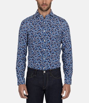 culturata dress shirts Culturata Grey Mini Grid Print Button Up Shirt  Taelor.Style