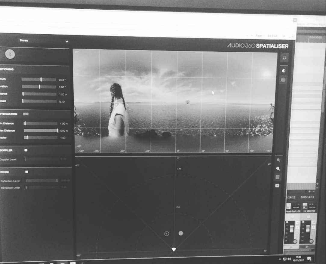 Mixing audio through Facebook 360’s Spatial Workstation