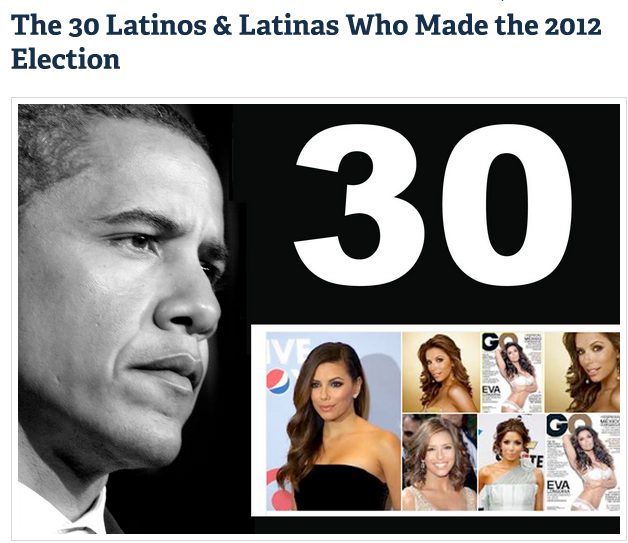 Politic365 Named one of the 30 Latinos who made the 2012 Election