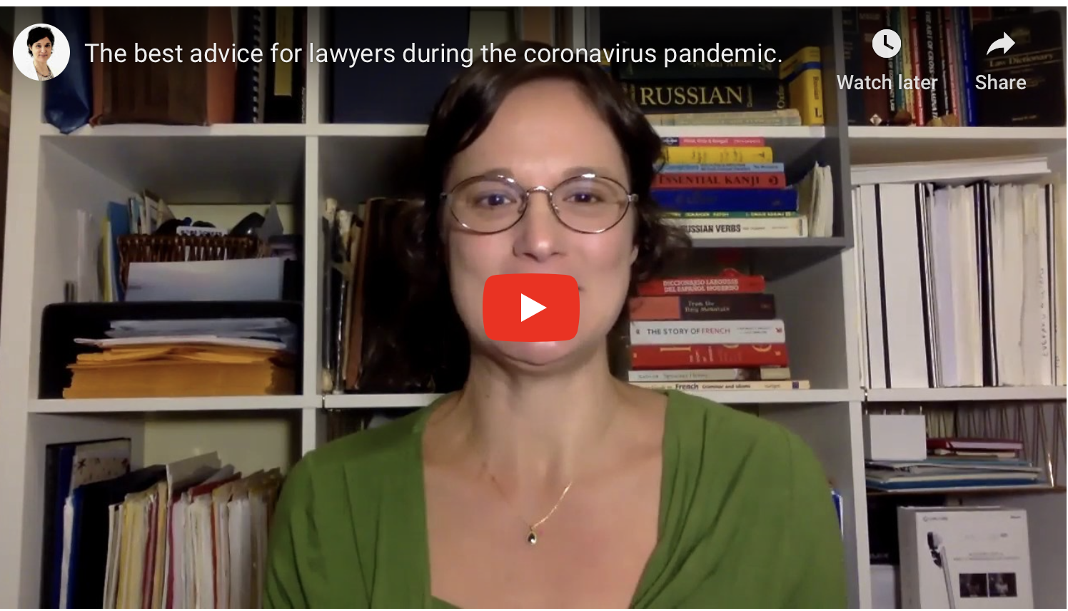 The best advice for lawyers during the coronavirus pandemic.