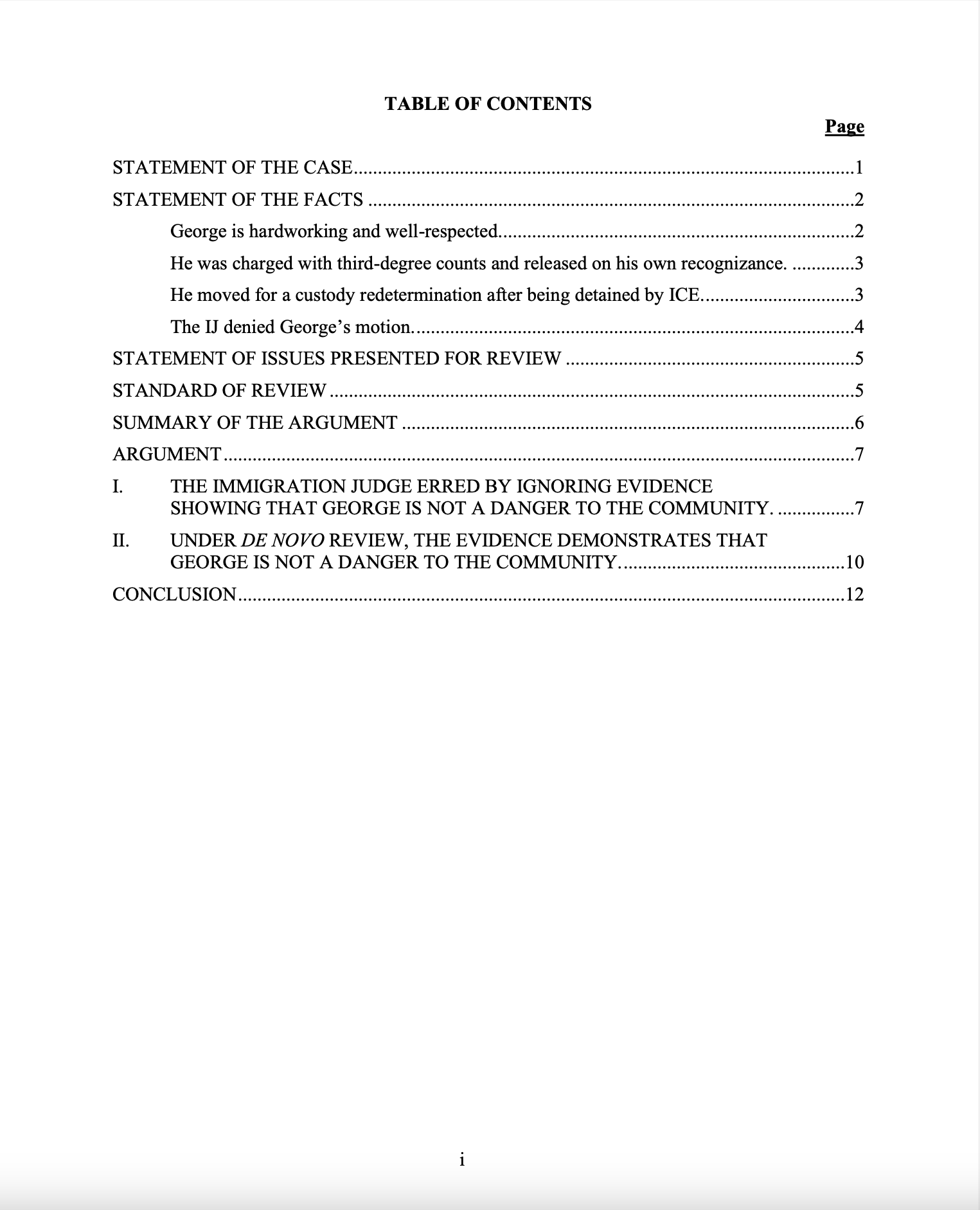 BIA Respondent's Brief
