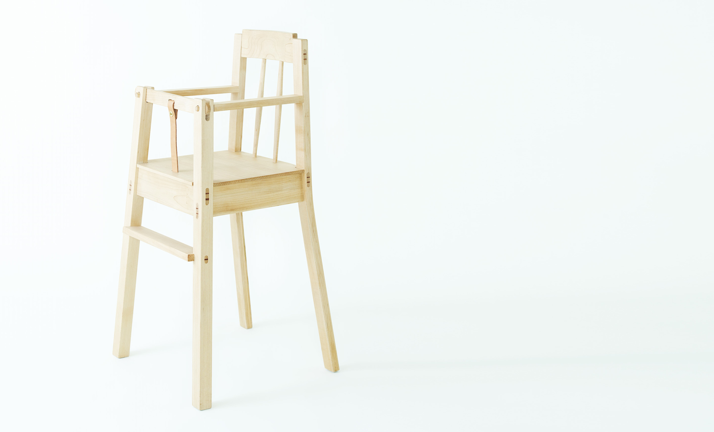  A chair that pulls right up to the table, so your child can join in the family meal from day one. Approximately 6 months to 4 years   Quality  Sustainable, local hardwoods, hand-picked for quality + character, solid wood joinery   Materials  Maple, 