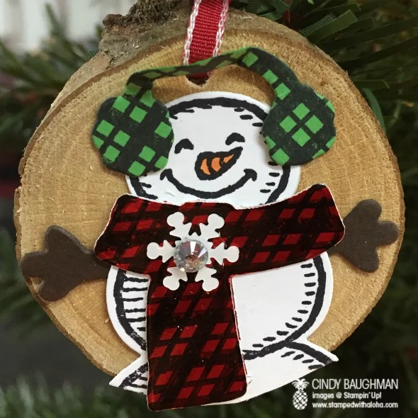 Lumberjack Snowman Ornament