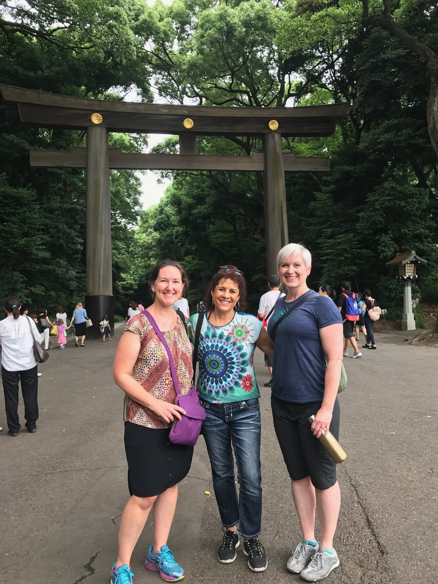 Meiji Temple with Meg, Cindy and Lynsay