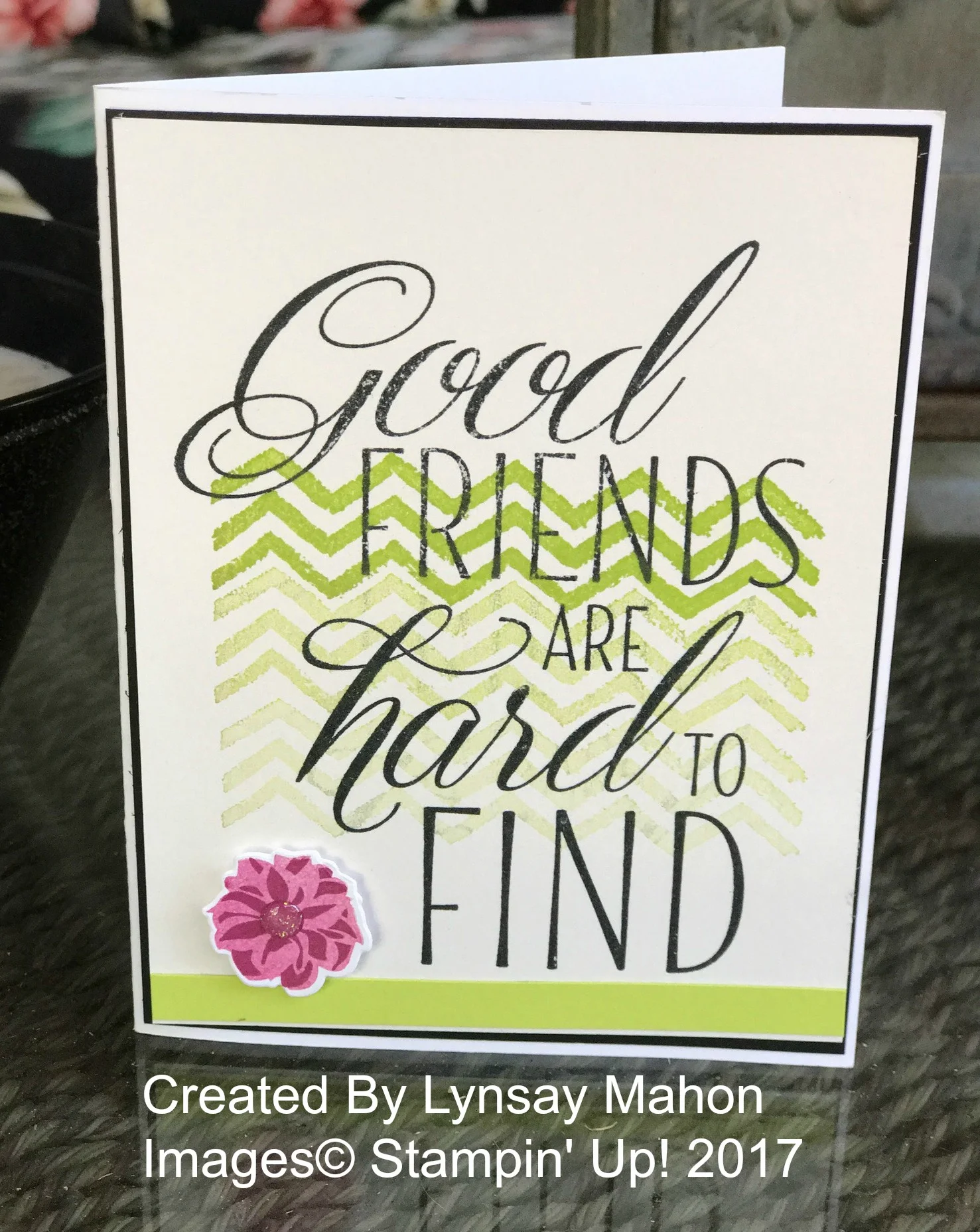 Lovely Friends Card - www.stampedwithaloha.com