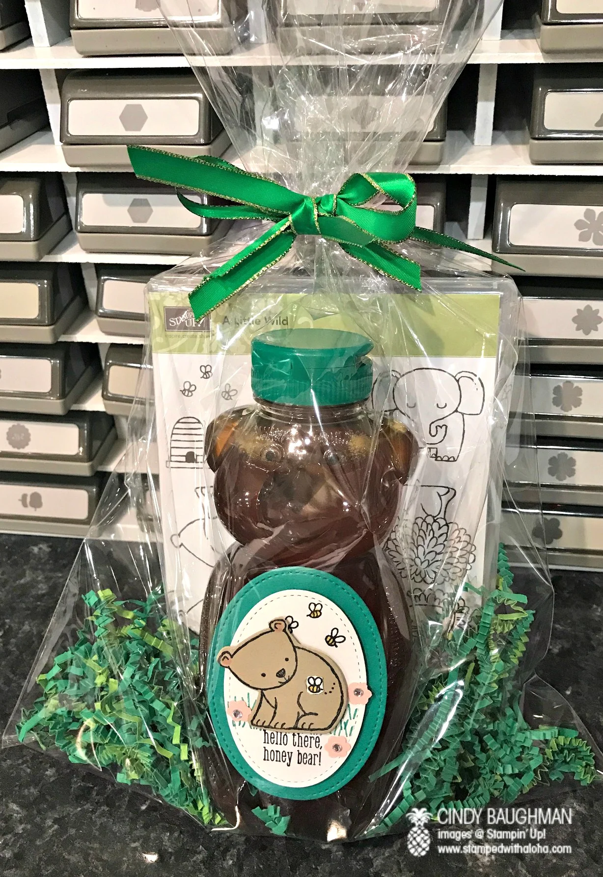 A Little Wild Honey Bear Gift - www.stampedwithaloha.com