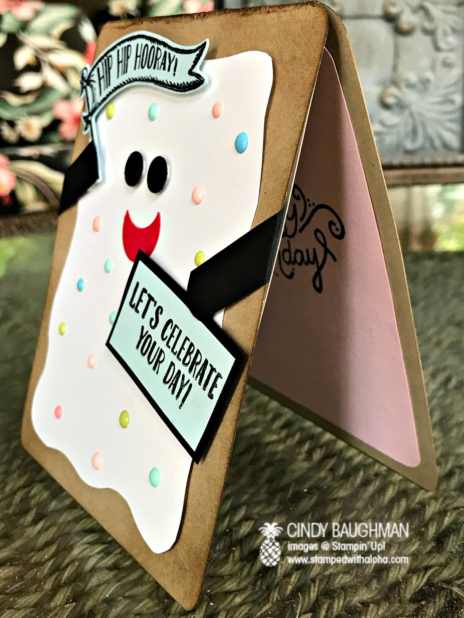 Pop Tart Card (inside) - www.stampedwithaloha.com