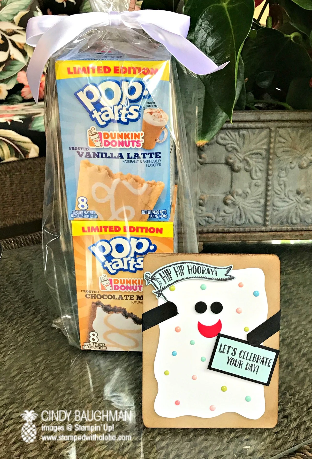 Pop Tart Card and Gift - www.stampedwithaloha.com