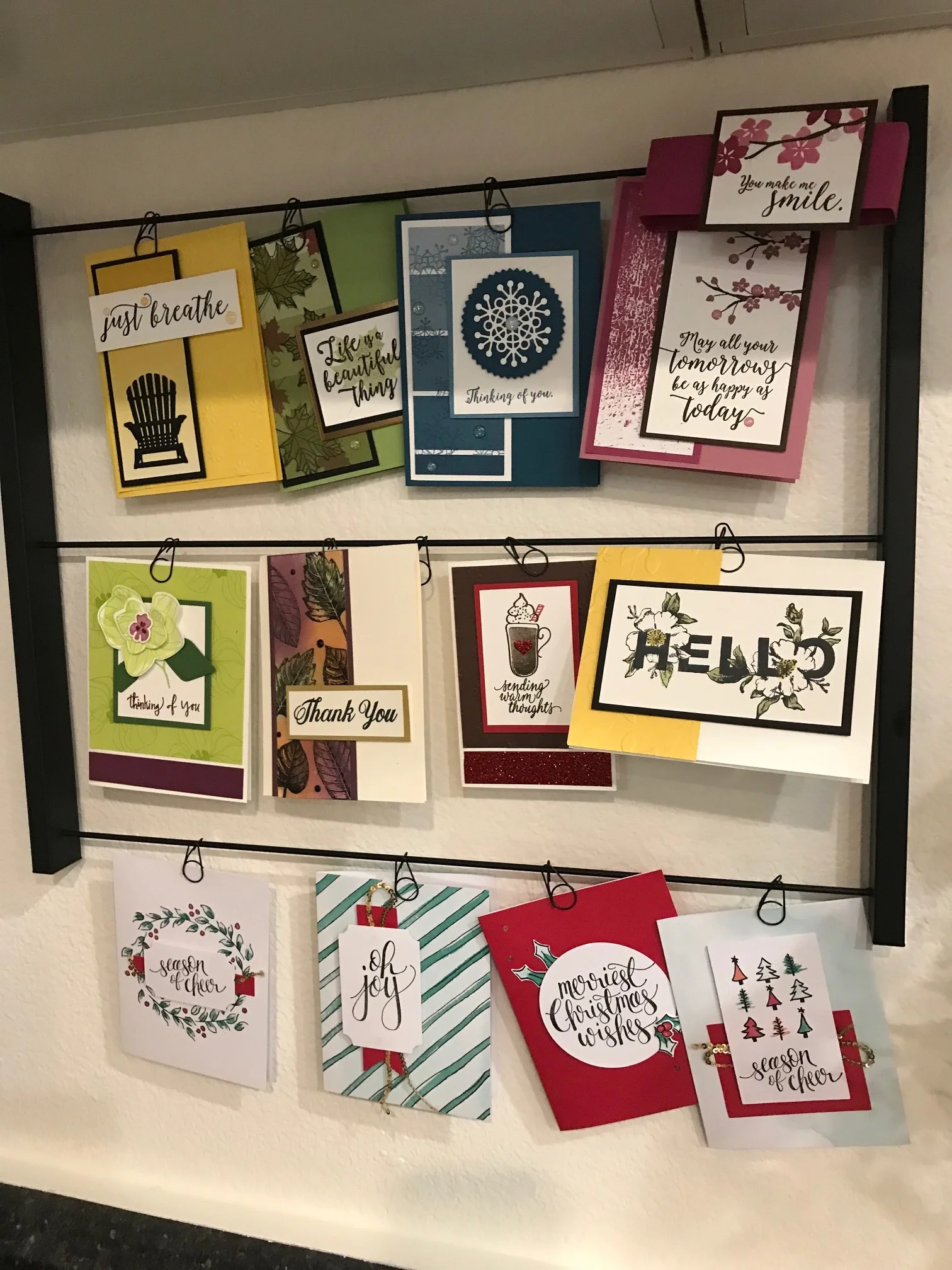 Card Display - www.stampedwithaloha.com