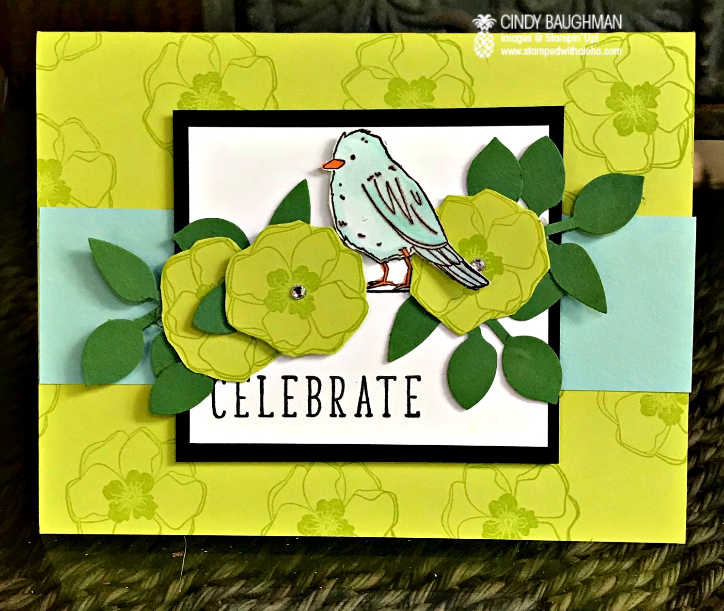 Color Me Happy Card - www.stampedwithaloha.com