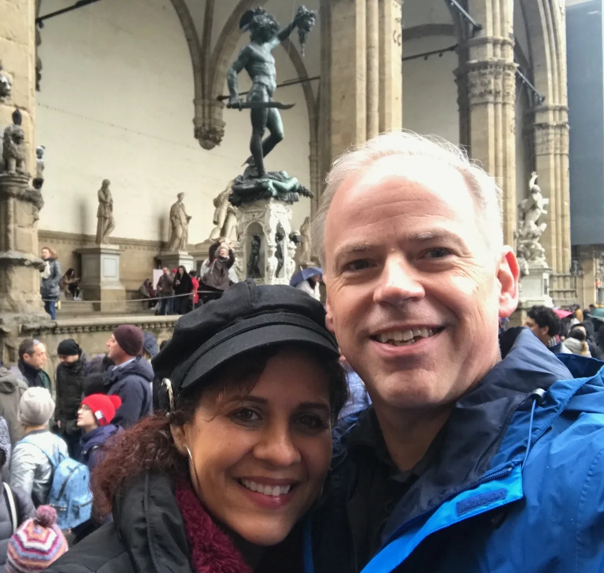 Derek and Cindy in Florence