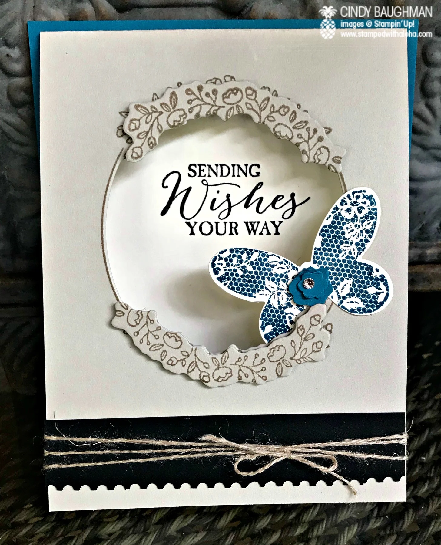 Butterfly Basics Card - www.stampedwithaloha.com