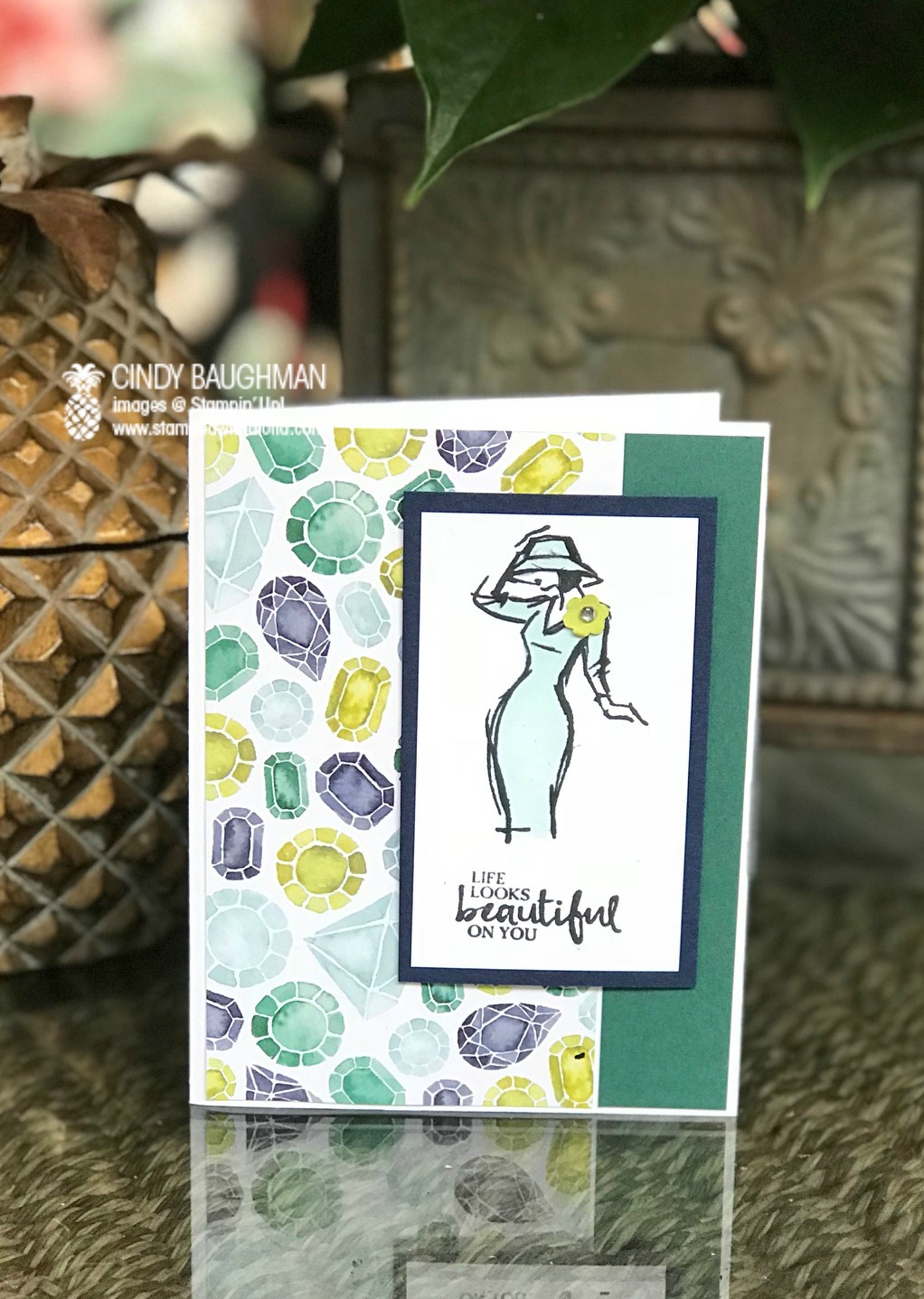 Beautiful You Card - www.stampedwithaloha.com