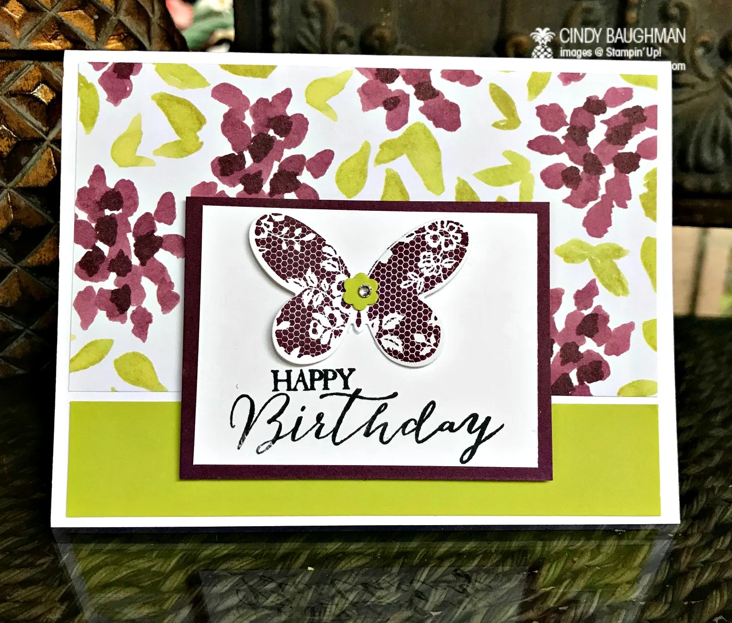 Butterfly Basics Birthday Card - www.stampedwithaloha.com