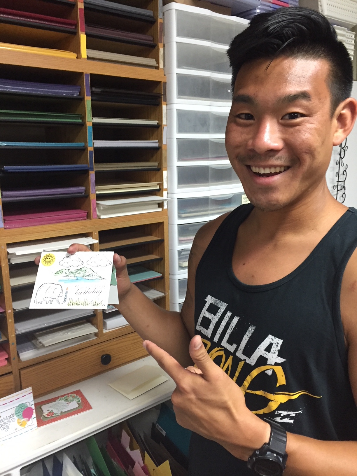 Brett's card for Jessica