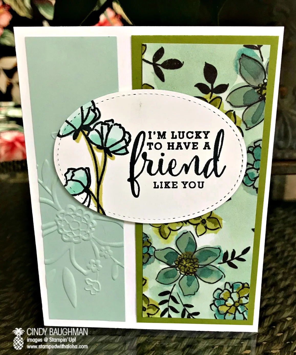 Love What You Do Friendship Card - www.stampedwithaloha.com