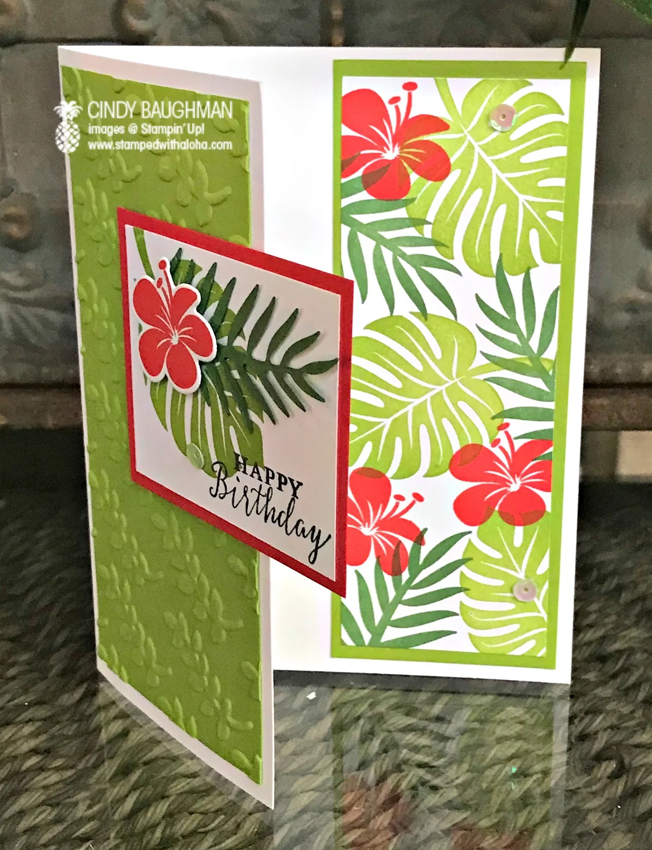 Tropical Chic Birthday Card
