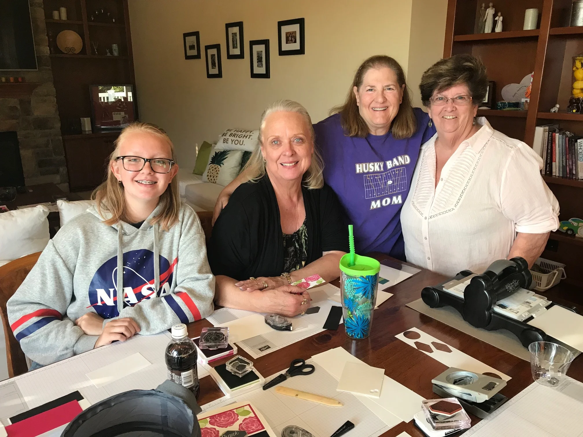 Friends at Lynn's workshop