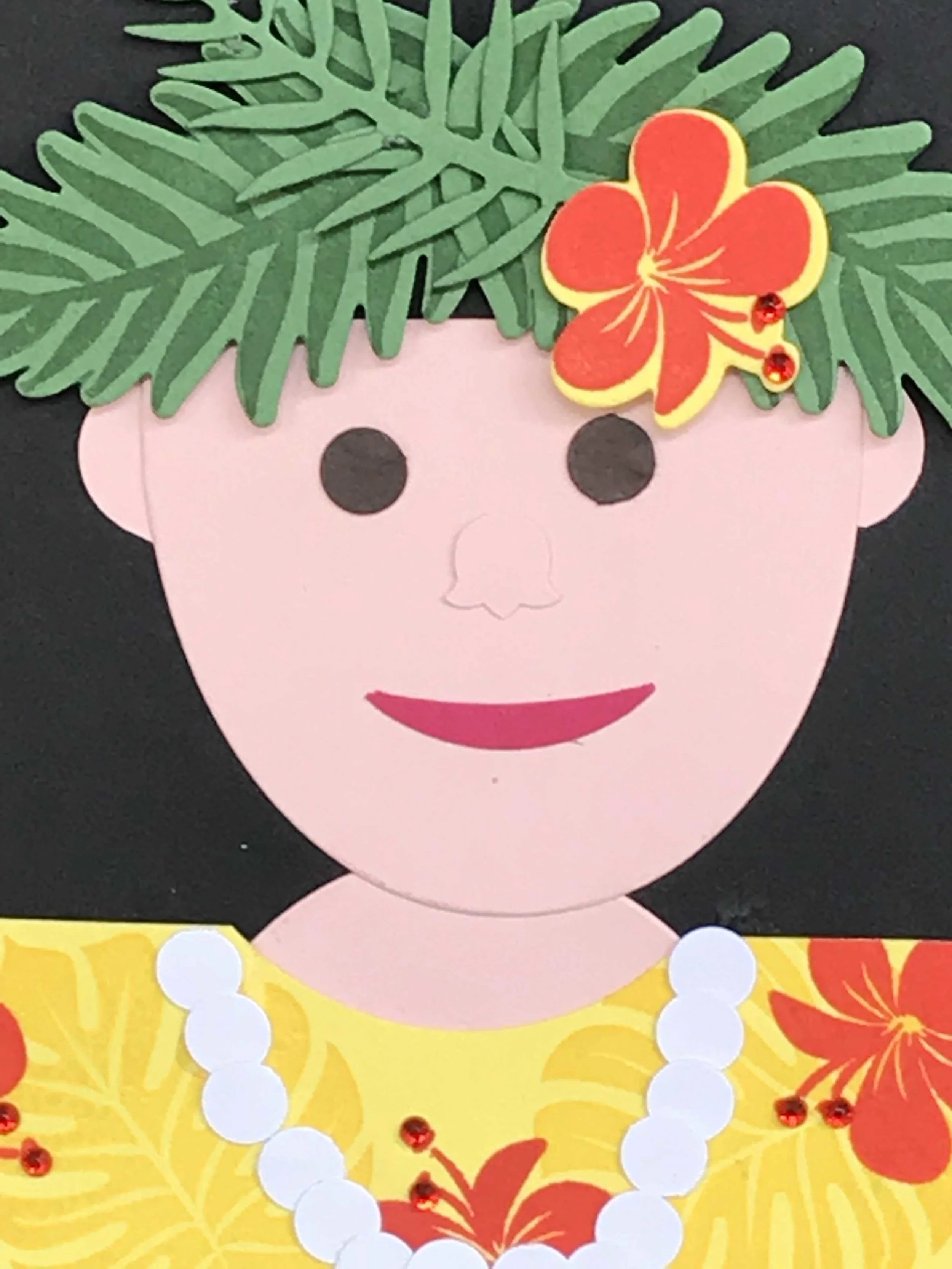 Hula Girl Card