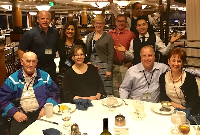 Final dinner on board the ship