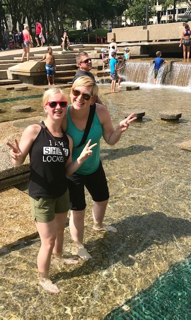 Cooling off in Edmonton