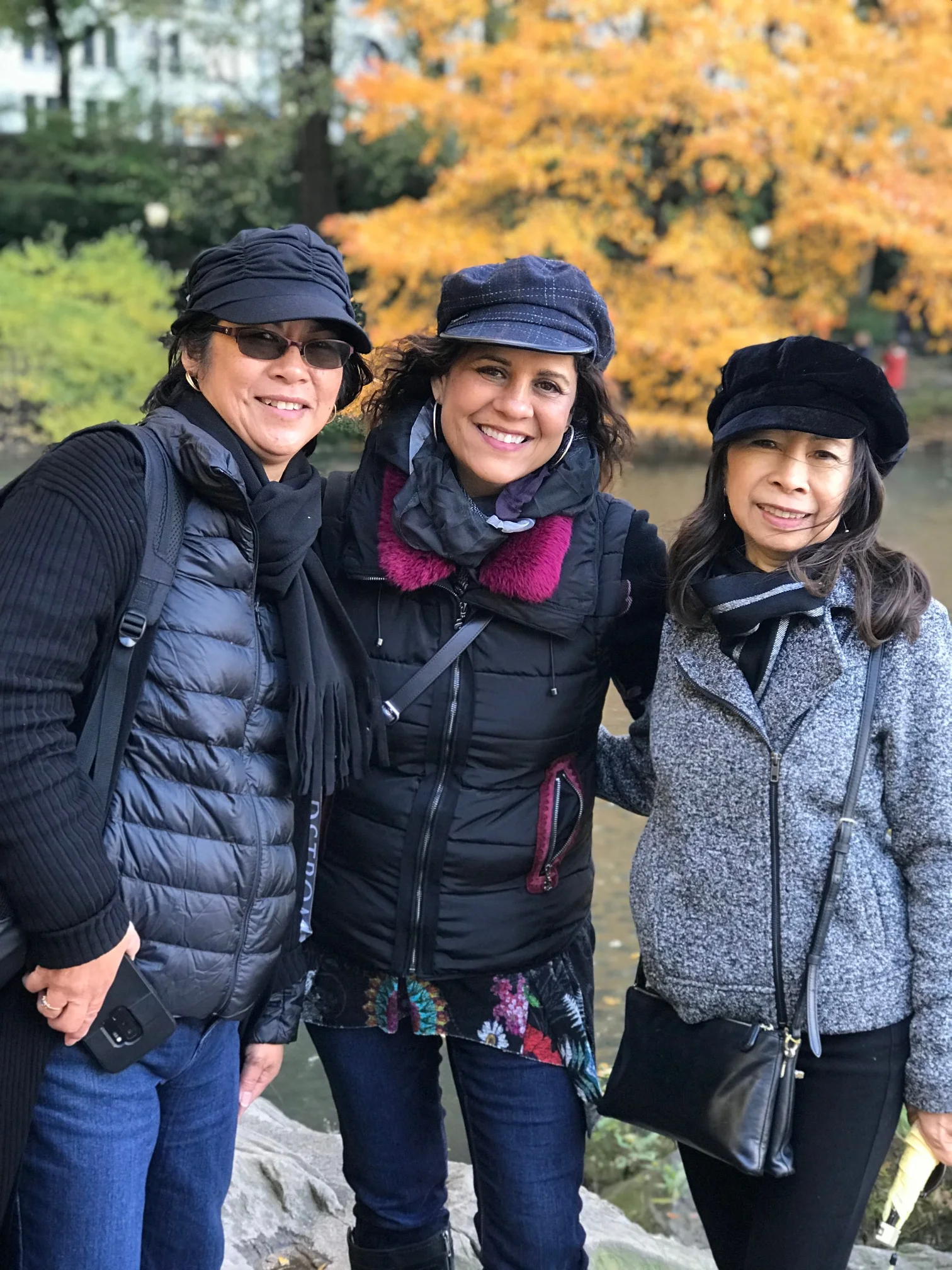 Teresa, Cindy and Zeny at Central Park