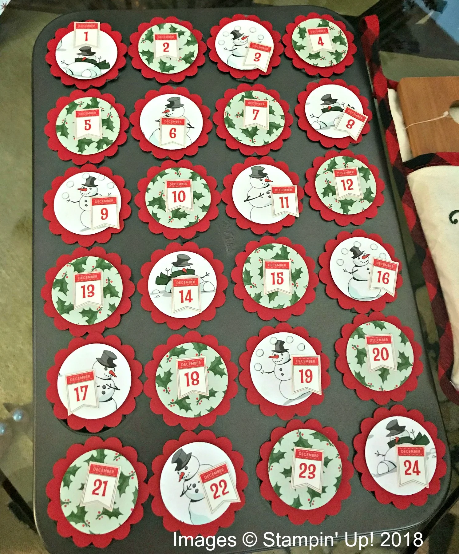 Muffin Tin Advent Calendar