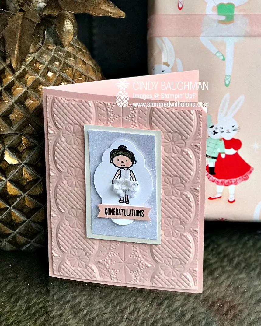 Family and Friends ballerina card
