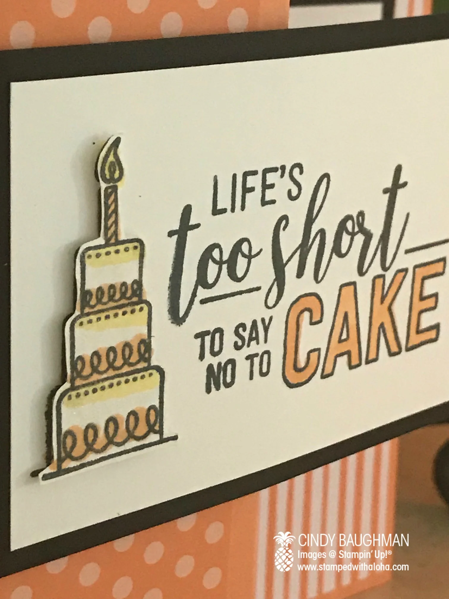 Amazing Life Birthday Card (close up)