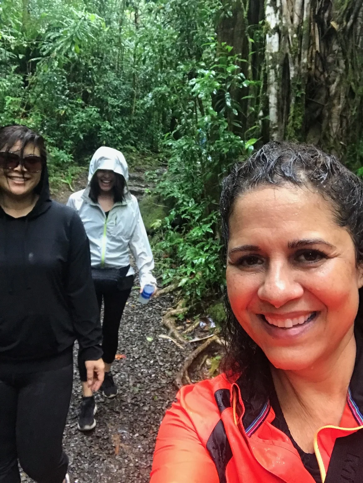HIking in Manoa Falls