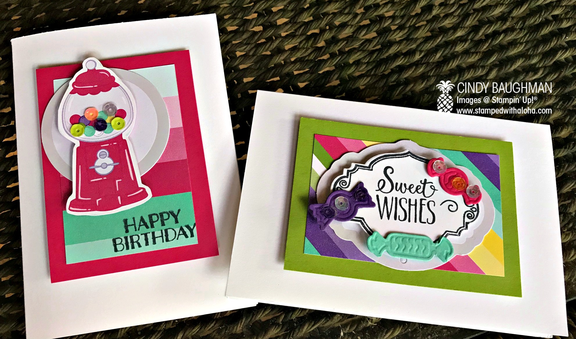 Card Candy Cards - stampedwithaloha.com