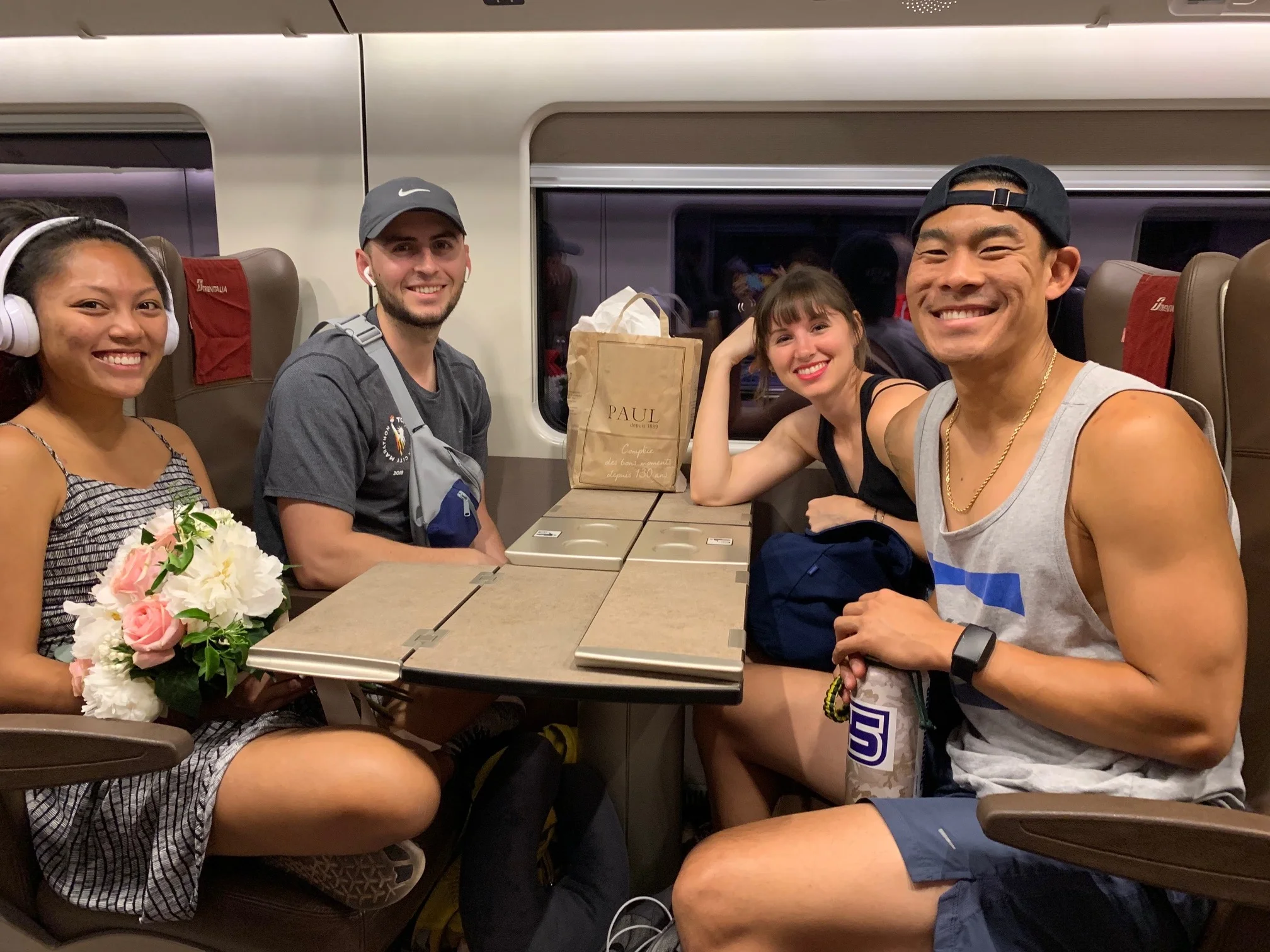 On the train to Rome