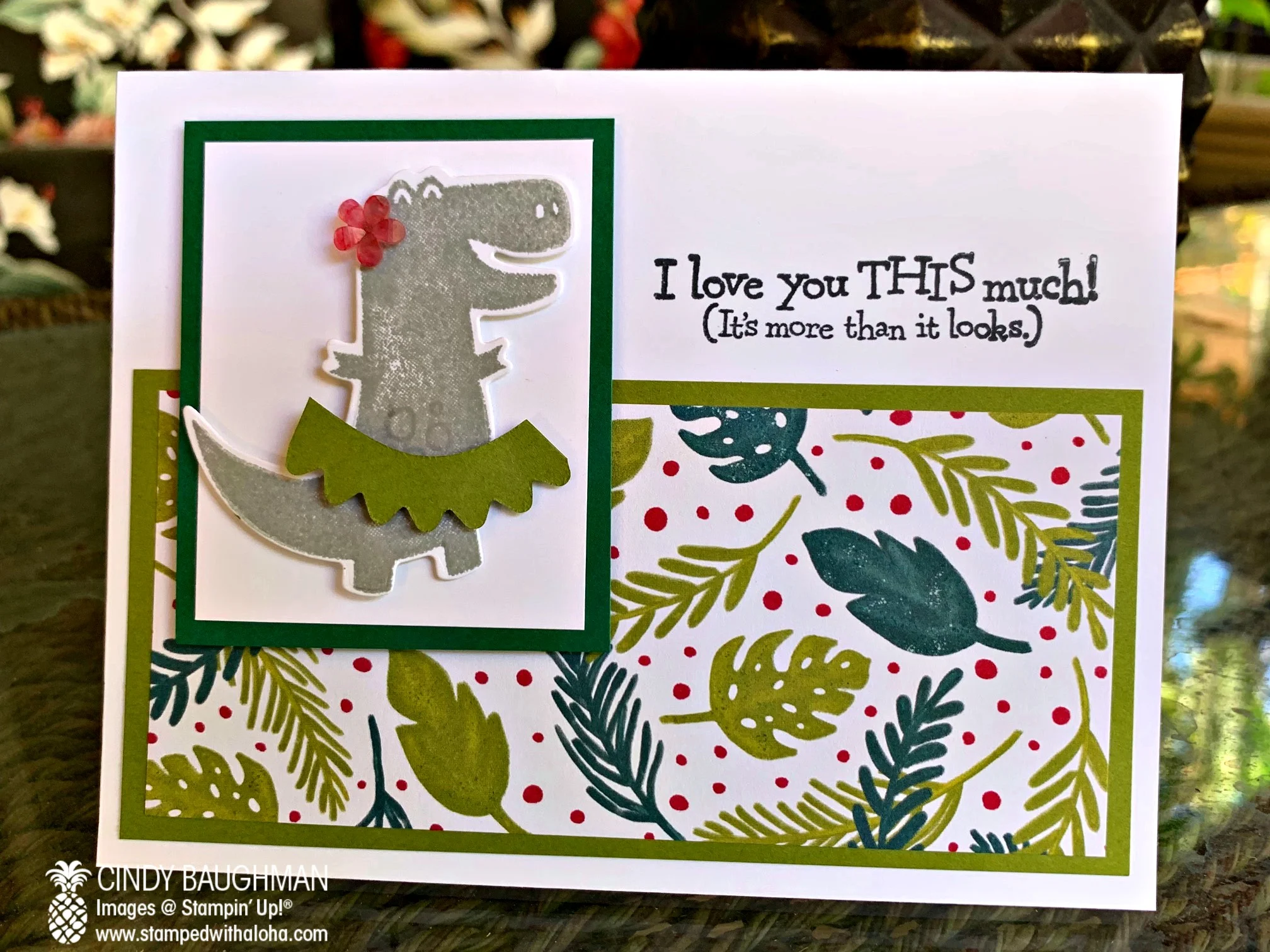 Happy Hula Dinosaur