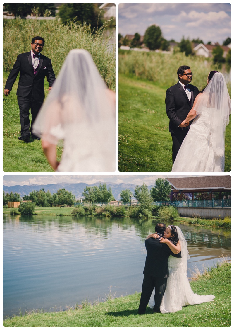 Beautiful first look on the shore of the lake. 
