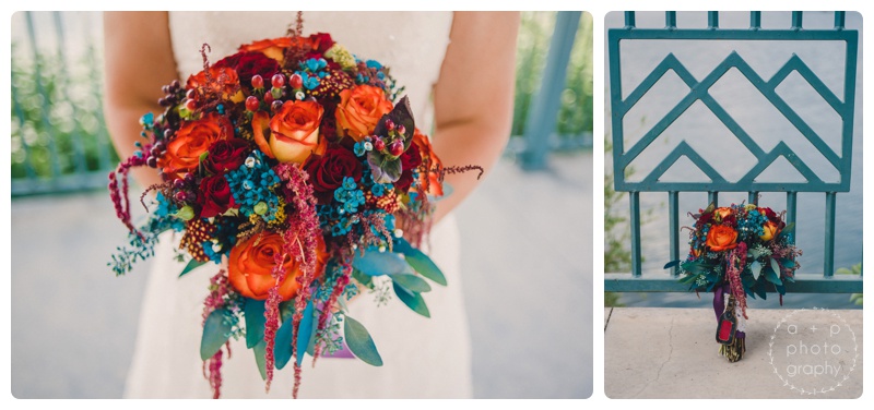 Colorful, culturally inspired flowers really popped. 