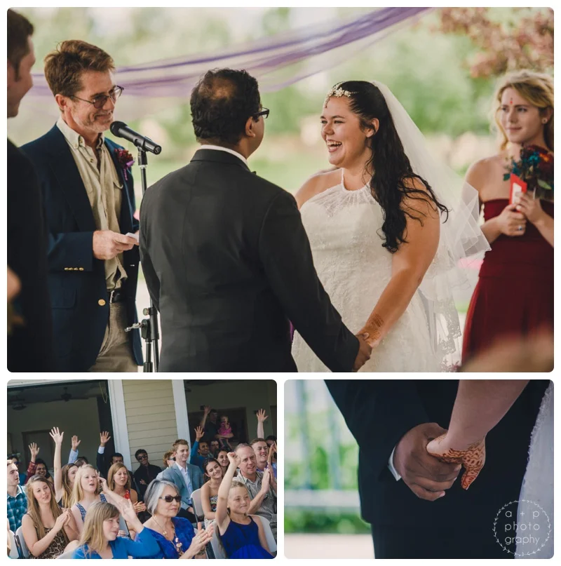 The ceremony had lots of audience participation. 
